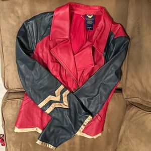 Adult Wonderwomen 4 piece costume Jacket, Corset, Star panties and skirt. L/Xl